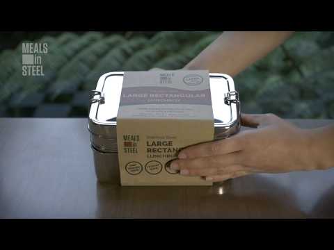Large Double Layer Rectangular Lunchbox
