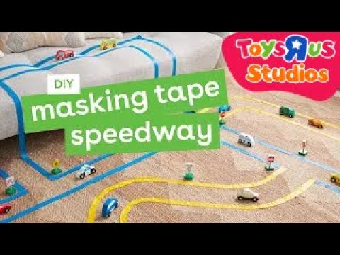 DIY: Make a Masking Tape Racecar Speedway! | Toys"R"Us
