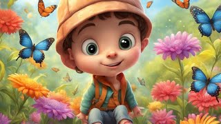 Çiçek, kelebekler içinde| Kid sleep music cartoon • Çoçuk için uyku vakti | Uyku getiren çizgi film