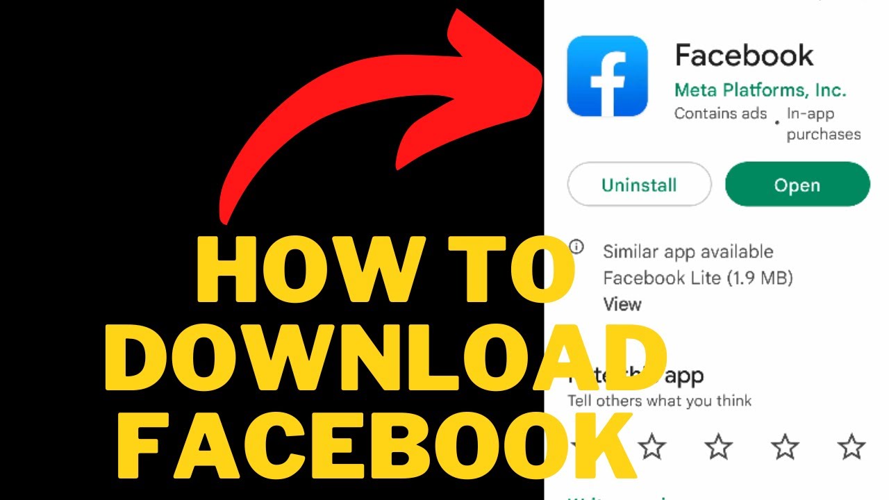 How To Download Facebook From Google Play Store YouTube how-to-download-facebook-from-google-play-store-youtube
