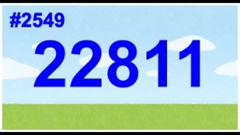 Count up 2501st to 2600th prime numbers! 1st channel.