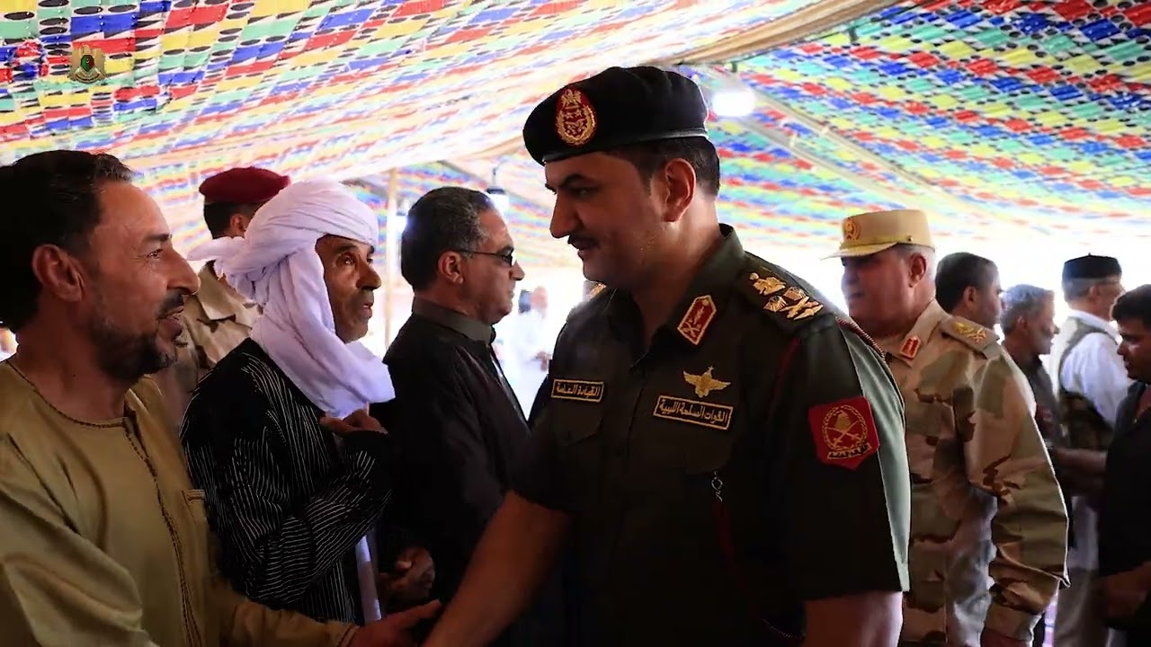 زيارة نائب القائد العام الفريق أول ركن صدام حفتر إلى منطقة أم القنديل ولقائه مشايخ قبيلة الحسون.