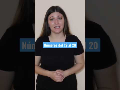 Números en Lengua de Signos (12-20) Aprender Gratis