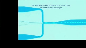 Focused flow droplet generator Micronit Microtechnologies