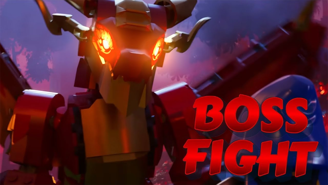 NEW LEGO Fortnite Boss Fight - The Red Dragon (Hard Mode)