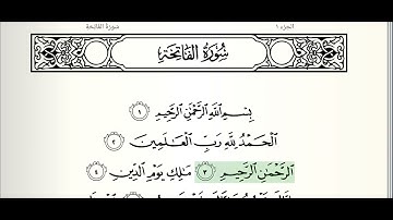 سورة الفاتحة (كاملة مع الكتابة) للشيخ محمود علي البنا