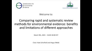 Comparing rapid and systematic review methods for environmental evidence