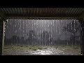 Relaxing Heavy Rain Sounds for Sleep Ambience on Tin Roof | Deep Sleep & Stress Relief