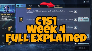 C1S1 Week 4 Royale Pass Mission Explained BGMI | Week 4 All RP Missions BGMI C1S1 | C1S1 M2 Week 4