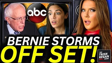 KIJK: Bernie Sanders GAAT DOOR HET lint, stormt van de set vanwege AOC!