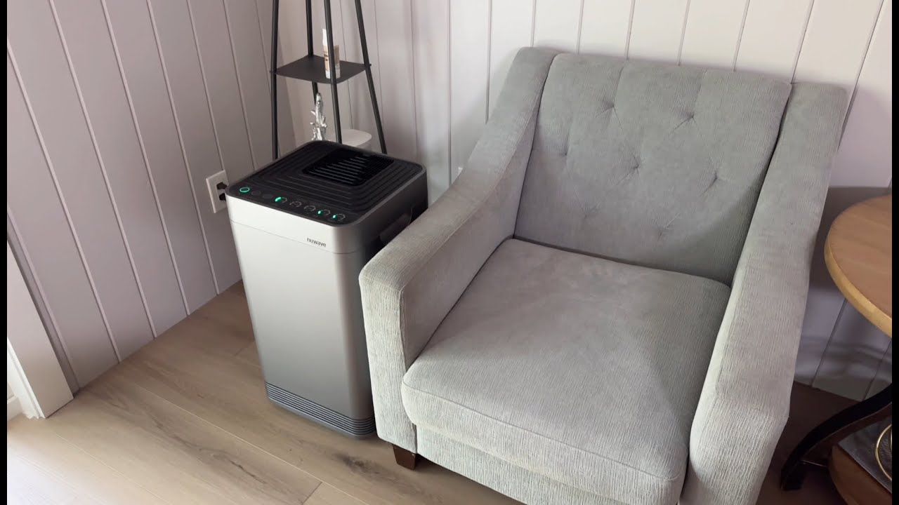 How the Nuwave air purifier looks in my home 