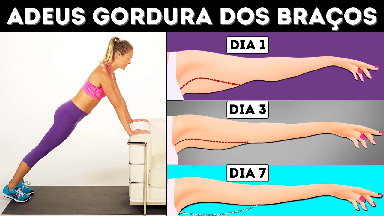 5 Exercícios INFALÍVEIS Para Emagrecer os Braços em Casa | Como Perder ...