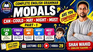 MODALS-(CAN, COULD, MAY, MIGHT, MUST) | PART-1 | SESSION- 03 | VIDEO- 29