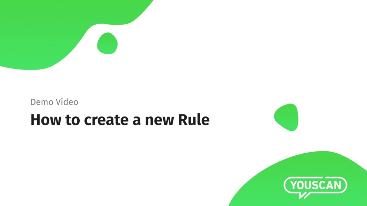 How to create a new Rule - YouTube