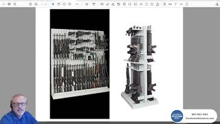 Weapons Wall Gun Storage System For Public Safety