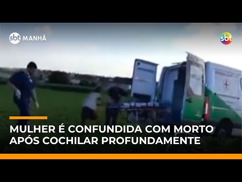 Video idosa-tira-cochilo-em-plantacao-e-e-confundida-com-morto-sbt-manha