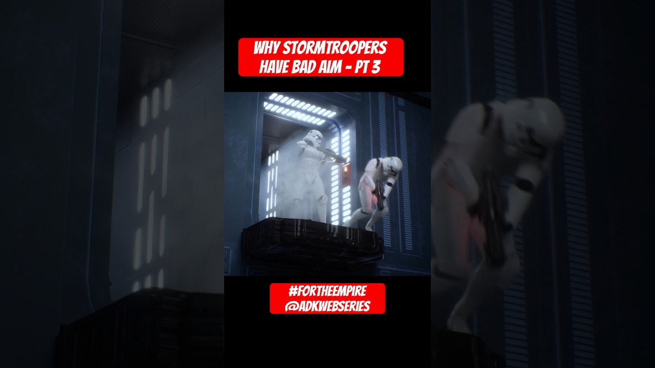 Why stormtroopers have bad aim -pt 3 #fortheempire #starwars #unrealengine #animation #stormtrooper