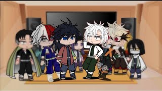 || Hashiras react to giyuu tomioka as shoto todoroki 🔥🧊 || part 1
