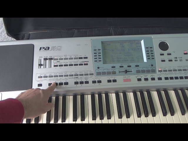 Korg PA 50 synth performing 5/4 Swing Music Style - YouTube