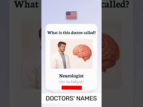 DOCTORS' NAMES  - O NOME DOS MÉDICOS EM INGLÊS #falandoingles #quiz #englishquiz #ingles #doctors
