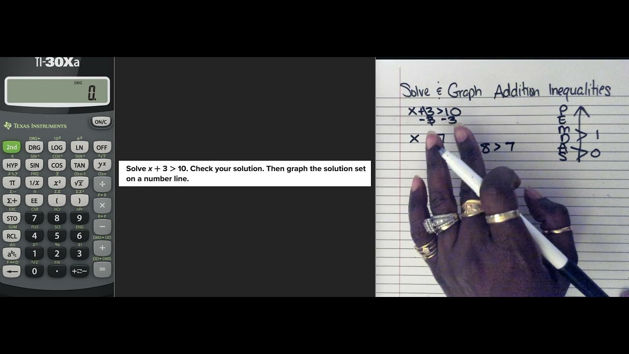 337 Solving and Graphing Addition Inequalities - YouTube