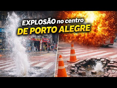 Explosão Elétrica no Centro de Porto Alegre Março 2026