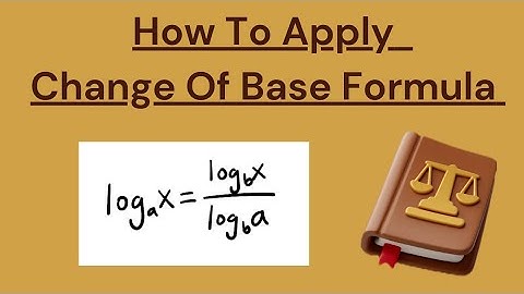{9th Class/Unit#3/Ex#3.3/Q.4} "How To Apply Change Of Base Formula"