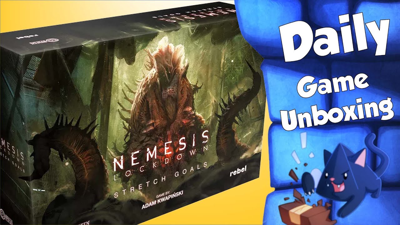 Nemesis Lockdown Stretch Goals Box - Daily Game Unboxing - YouTube