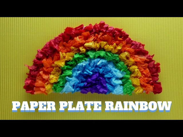 Tissue Paper Rainbow Craft For Kids - The Suburban Mom  Rainbow crafts,  Tissue paper crafts, Rainbow crafts kids
