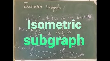 Graph theory: Video 31. Isometric subgraph
