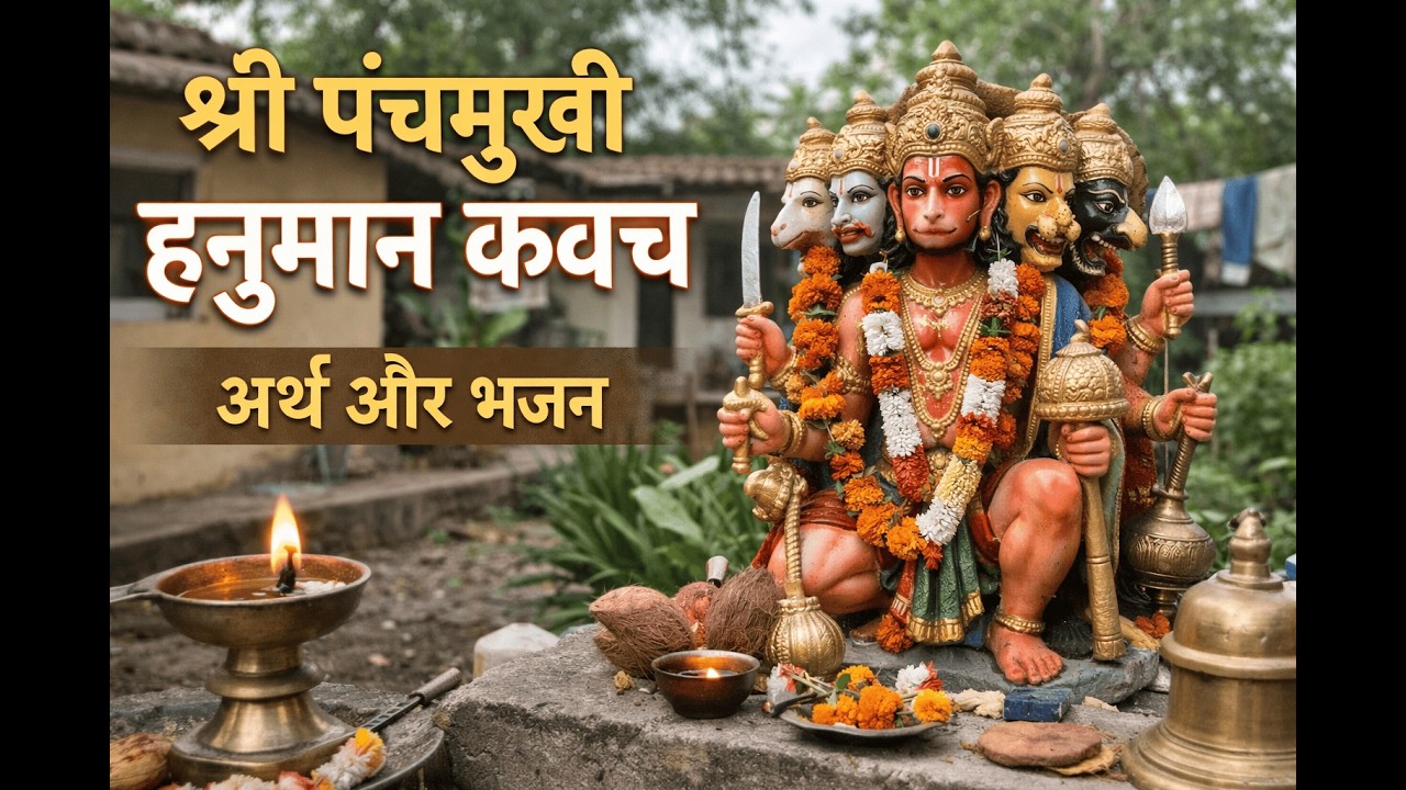 श्री पंचमुखी हनुमान कवच–Sudarshan Samhita से सम्पूर्ण पाठ #HanumanKavach #PanchmukhiHanuman #Hanuman