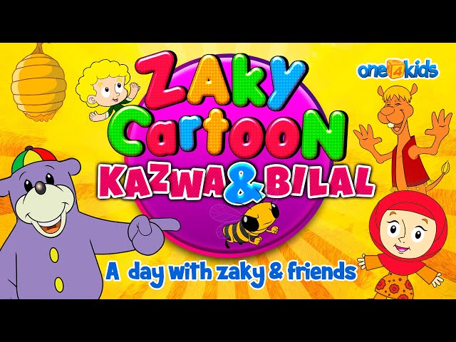 Zaky Cartoons | 11 EPISODES | Kazwa & Bilal | A Day With Zaky & Friends class=