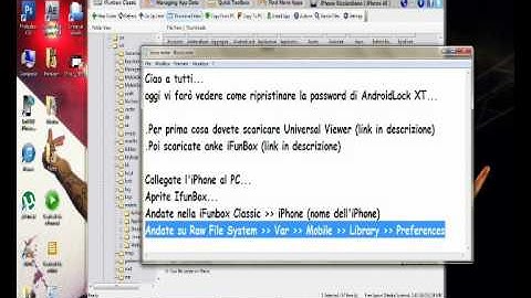 [GUIDA] Ripristino Password AndroidLock XT iPhone Jailbreak