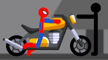 Stickman Flatout - Destruction : Game offline Spiderman Walkthrough Part 6 / Android Gameplay HD