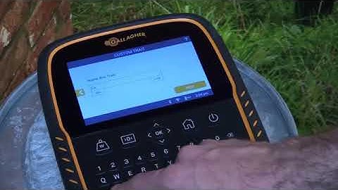 Gallagher Touch Screens Weigh Scales