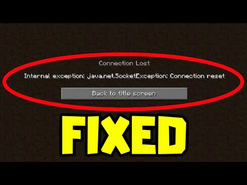 How to FIX Connection Reset Error in Minecraft
