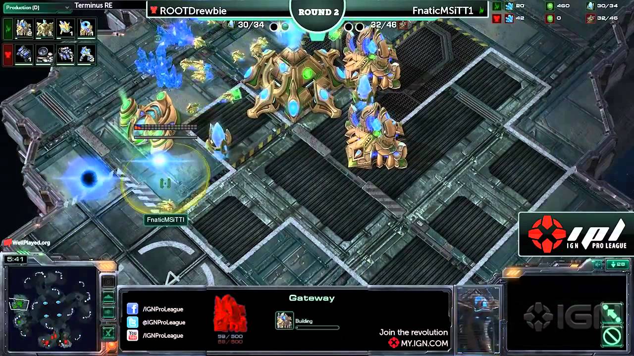 StarCraft 2 IGN Tournament: ROOTdrewbie vs. FnaticMSiTTI - Winners Round 1, Game 2