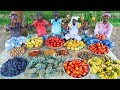 FRUITS MIXER | MIXED FRUIT JUICE Recipe | Making Healthy Fruits Recipe | Village Cooking Channel