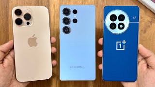 Samsung S25 Ultra vs iPhone 16 Pro Max vs OnePlus 13