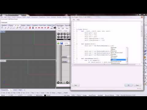 NOC Python Grasshopper: 19 Random Acceleration Example 1.9