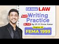 Ch -15 FEMA 1999 CA Inter Law Writing Practice✅| Jan 26 | CA Karan Kumar #cainter #cafoundation