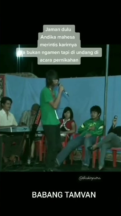 ini adalah vidio andika kangen band, pas awal-awal mulai bermusik yg di undang mengisi acara warga