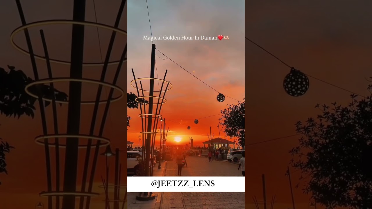Magical, golden hour in DAMAN 🦋❤️ 