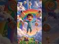 🌈Rainbow Candy🍭     🎵 | Hindi Nursery Rhymes for Kids #shorts #trending #kidsdreams #kidzworld #kids