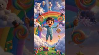 Rainbow Candy Dance 🎵 | Hindi Nursery Rhymes for Kids #shorts #trending #kidsdreams #kidzworld #kids
