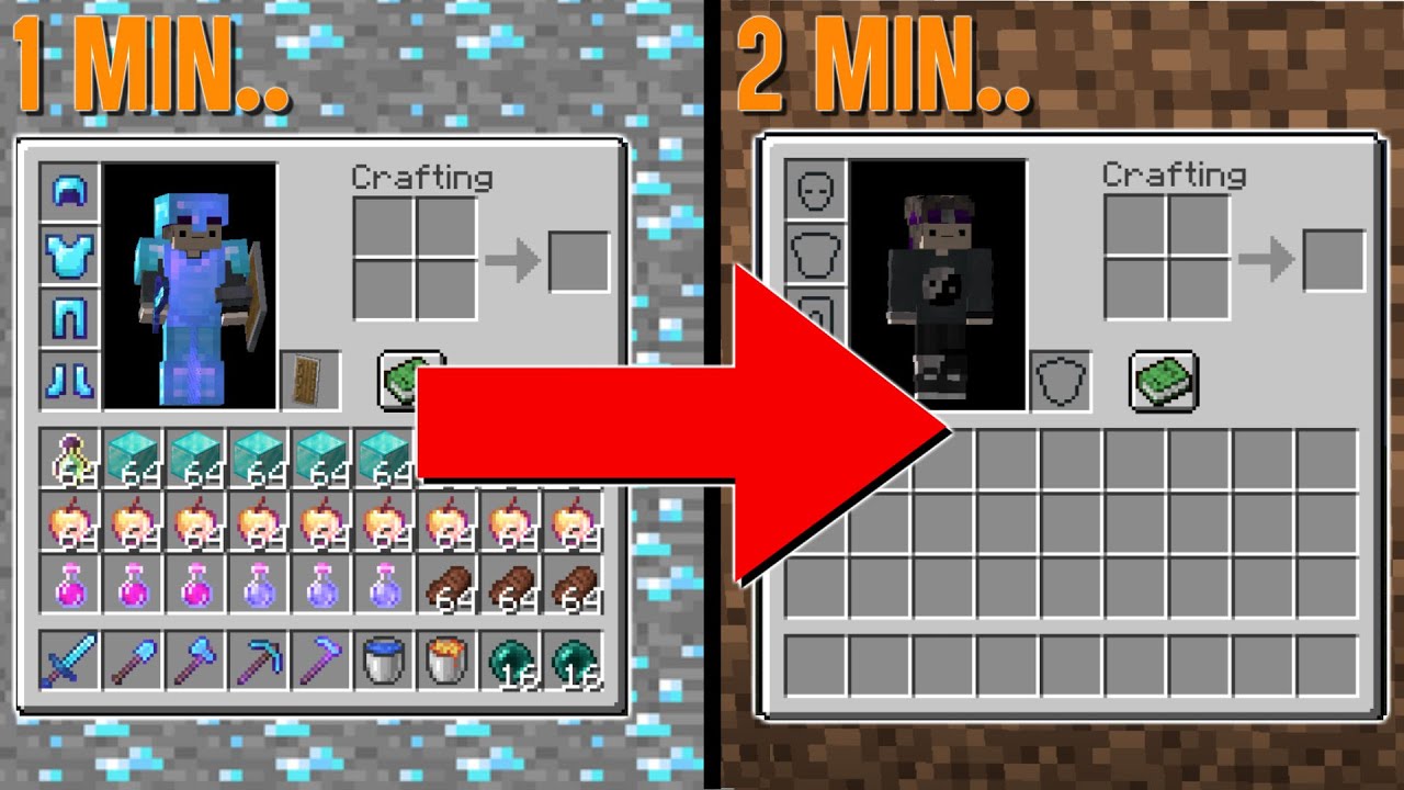Random Inventory Minecraft Minecraft But Our Inventory Randomly Clears... - YouTube