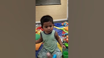 Baba bursting with excitement at my spinning trick 3.7.18