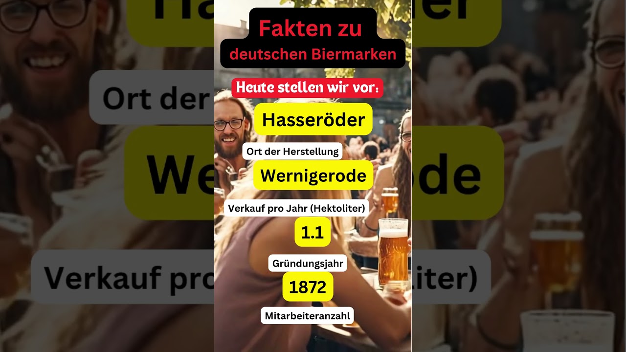 Deutsche Biermarken Vorstellung - heute Hasseröder
