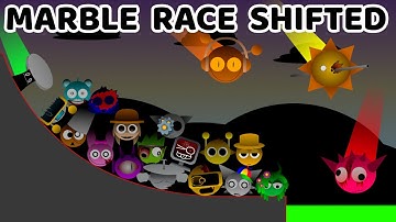 Incredibox Sprunki Shifted Marble Race In Algodoo (New Mod) — Who Will Win?