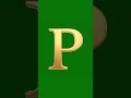 💎 Luxury Gold Alphabet Logo Reveal (P) | FREE Green Screen CGI | Luxury Billionaire Set 💎